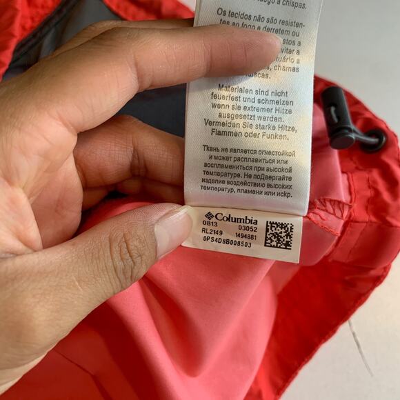 Columbia Jacket Womens S Small Watermelon Switchback II Stow Away Hood Full Zip - Picture 14 of 16